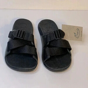 Brand New Chaco Chillos Black Slide Sandal Women’s Size 5‎ NEW Adjustable Straps
